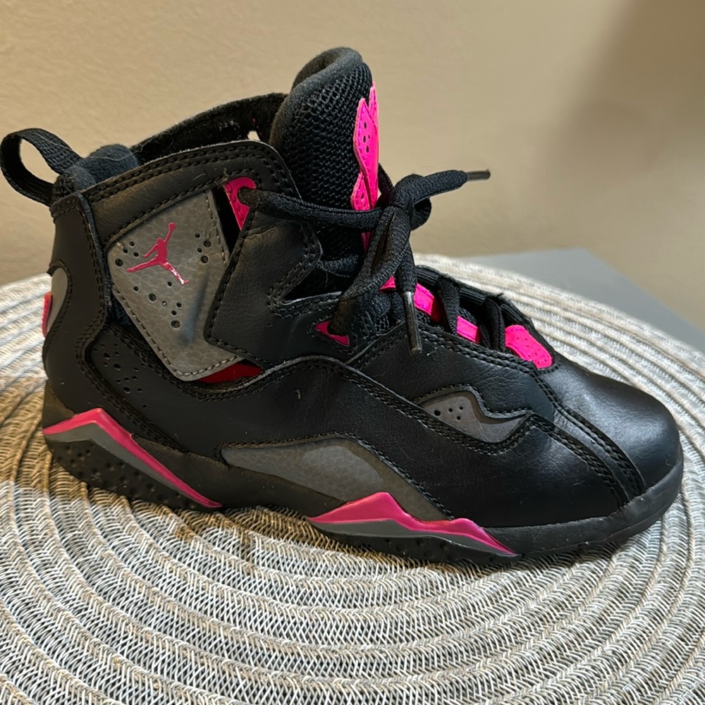 Air Jordan True Flight Lifestyle Shoe Black and Pink, Size 13